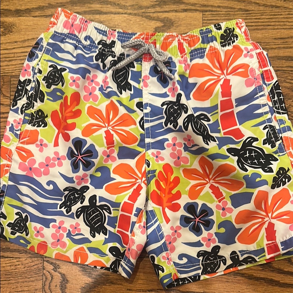 Vilebrequin Multicolor Floral and Turtle Swim Shorts